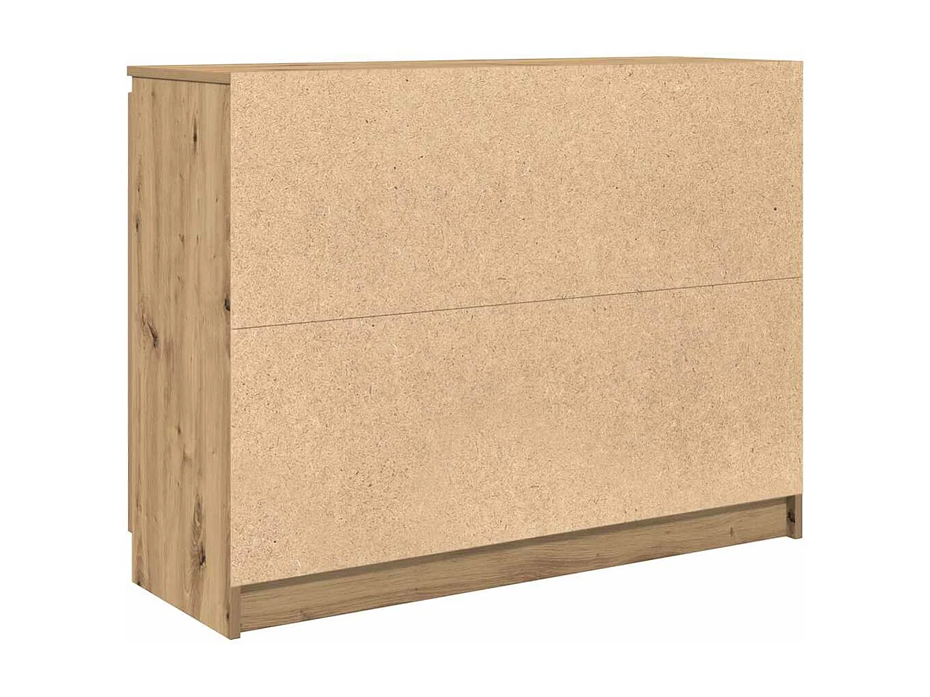 Buffet et tiroirs chêne artisanal 100,5x35x76cm bois ingénierie