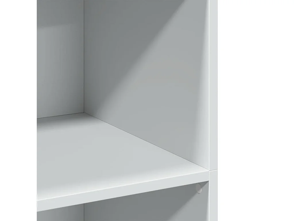 Buffet haut blanc 70x41x124 cm bois d'ingénierie