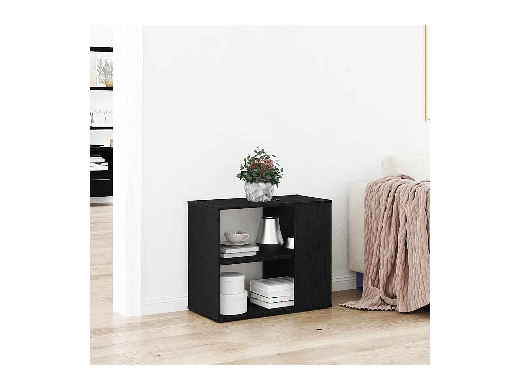 Buffet Noir 60 x 30 x 50 cm Bois d'ingénierie