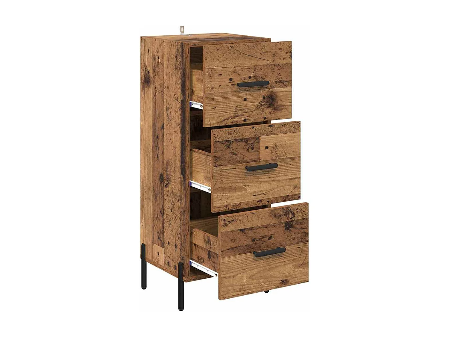 Buffet Bois ancien 34 x 34,5 x 90 cm Bois d'ingénierie