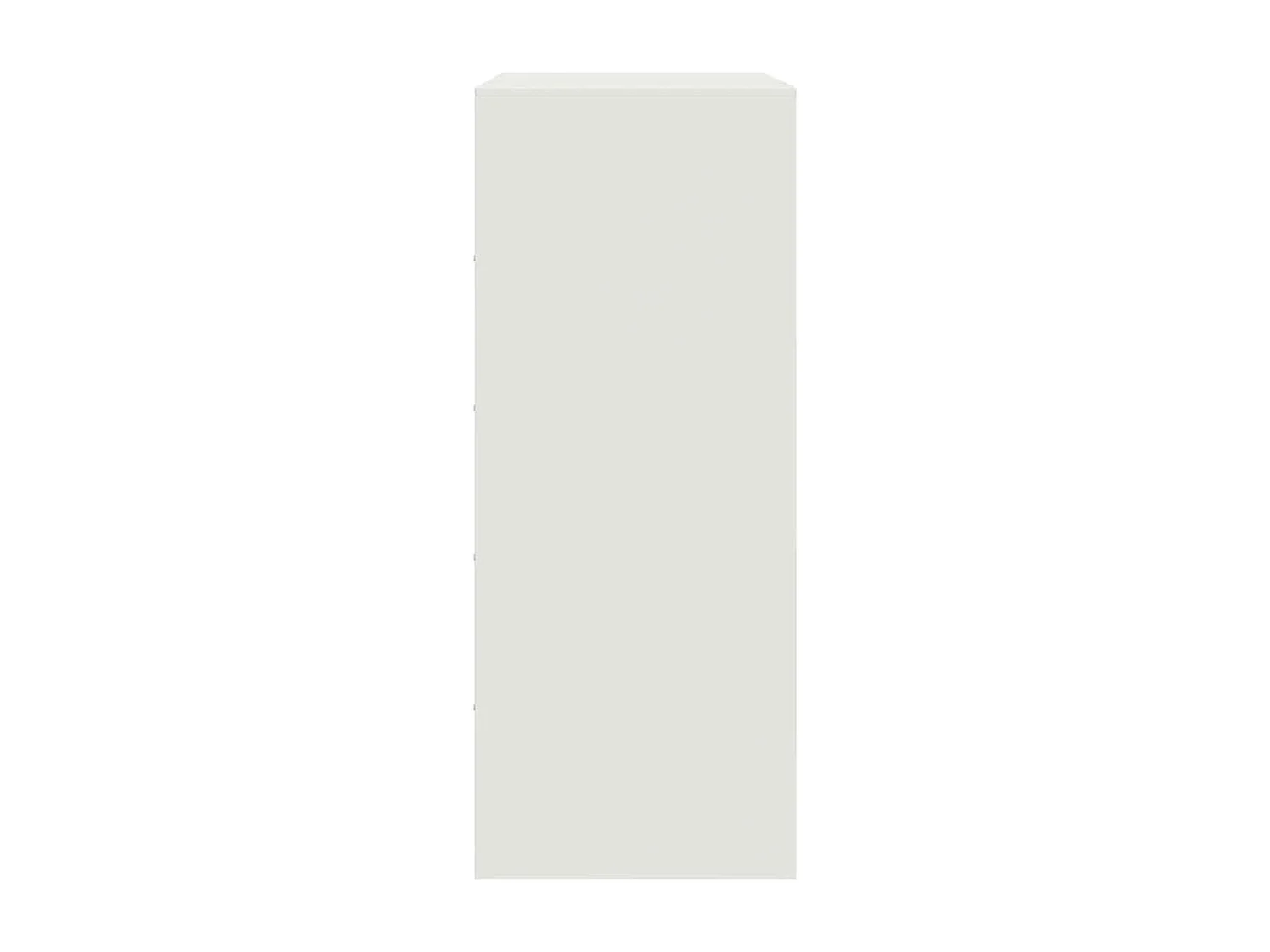 Hoge kast 67x39x95 cm staal wit