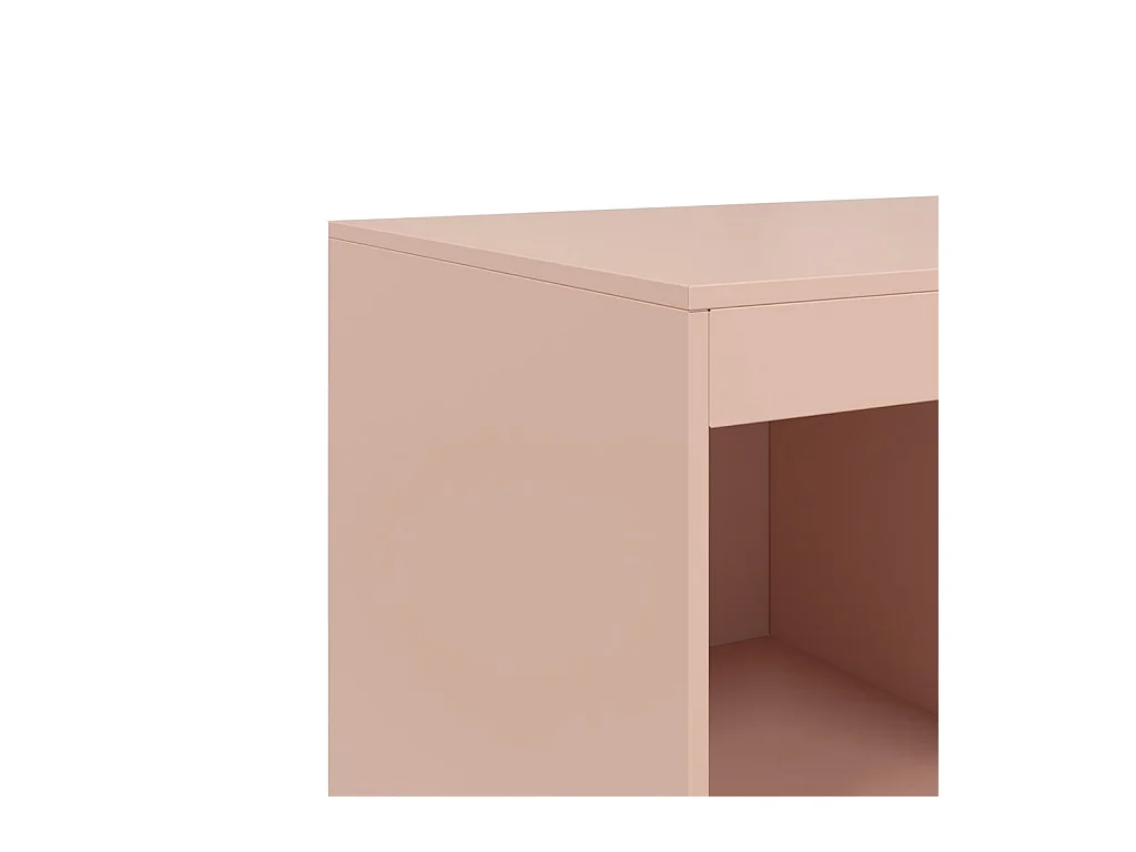 Buffet haut rose 67x39x95 cm acier