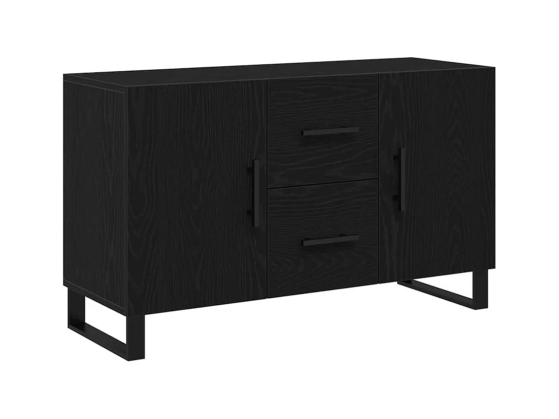 Buffet Chêne noir 100 x 36 x 60 cm Bois d'ingénierie