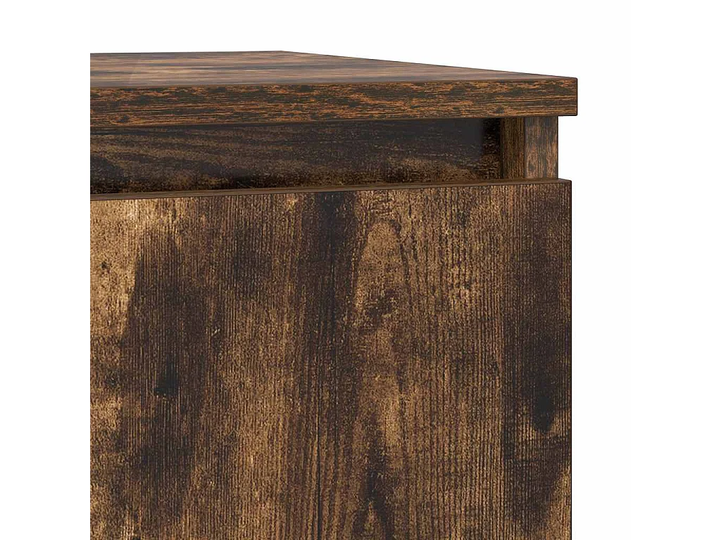 Buffet chêne fumé 57x34x76 cm bois d'ingénierie