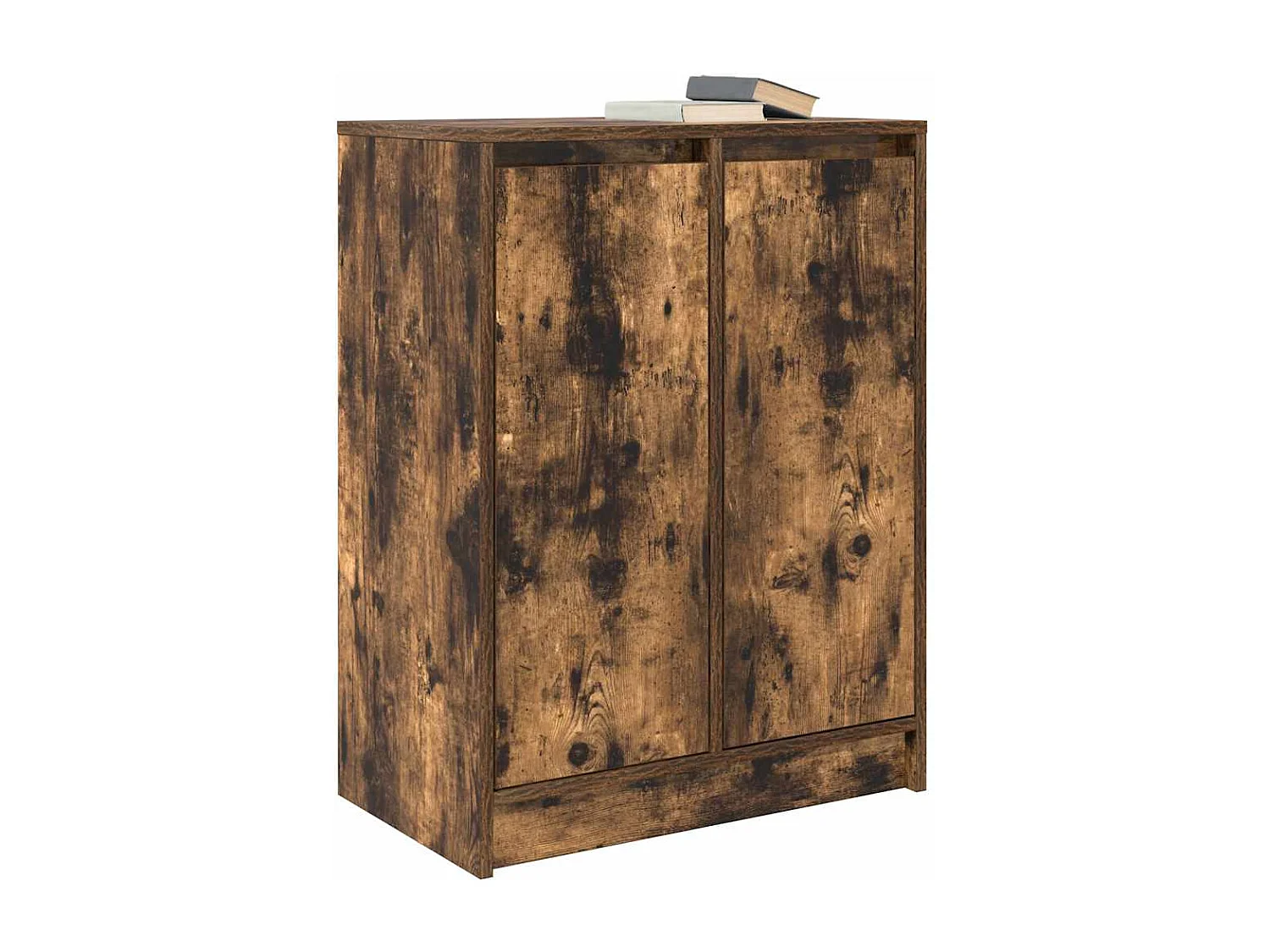 Buffet chêne fumé 57x34x76 cm bois d'ingénierie