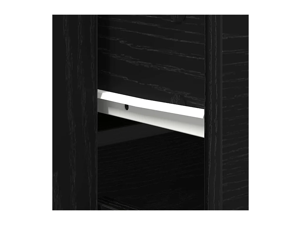 Buffet avec tiroir Chêne noir 80 x 33 x 70 cm Bois d'ingénierie