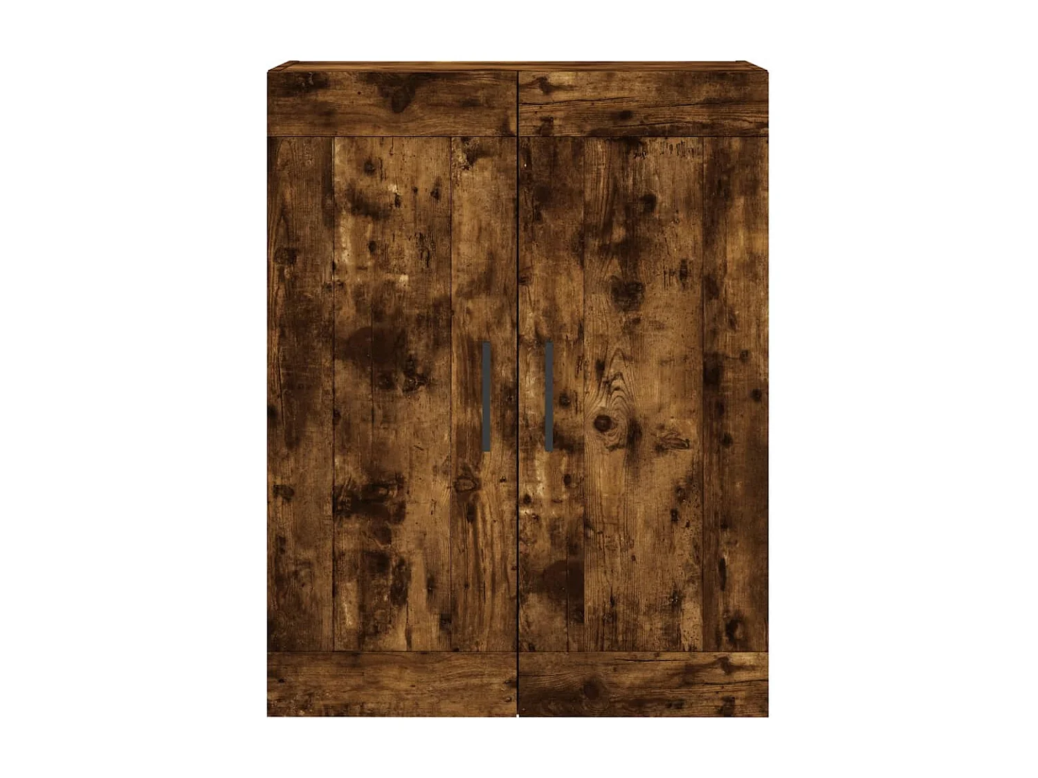 Buffet haut Chêne fumé 69,5x34x180 cm Bois d'ingénierie