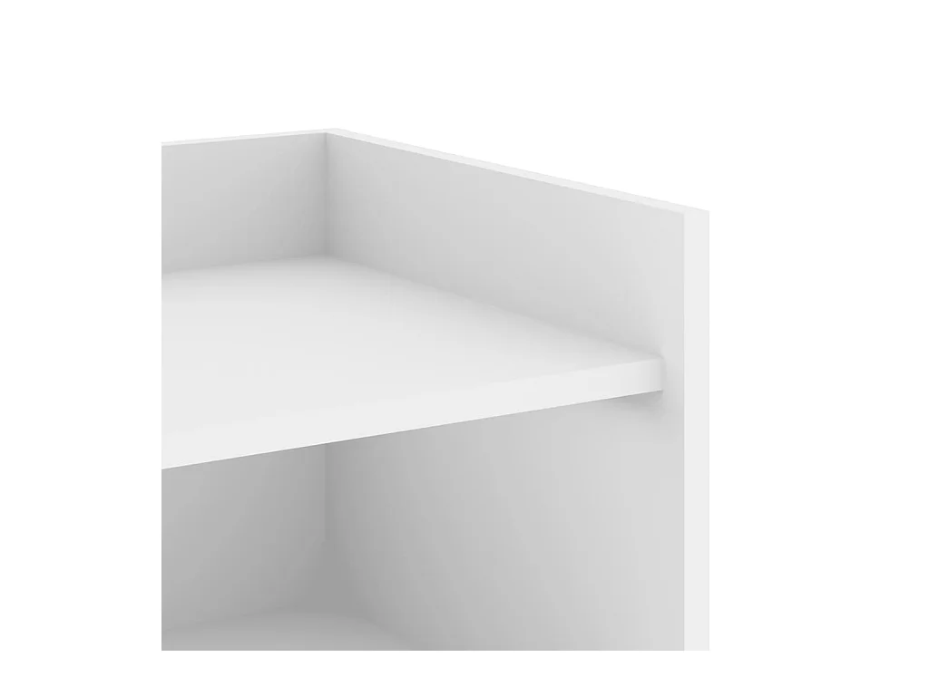 Buffet blanc 73,5x35x75 cm bois d’ingénierie