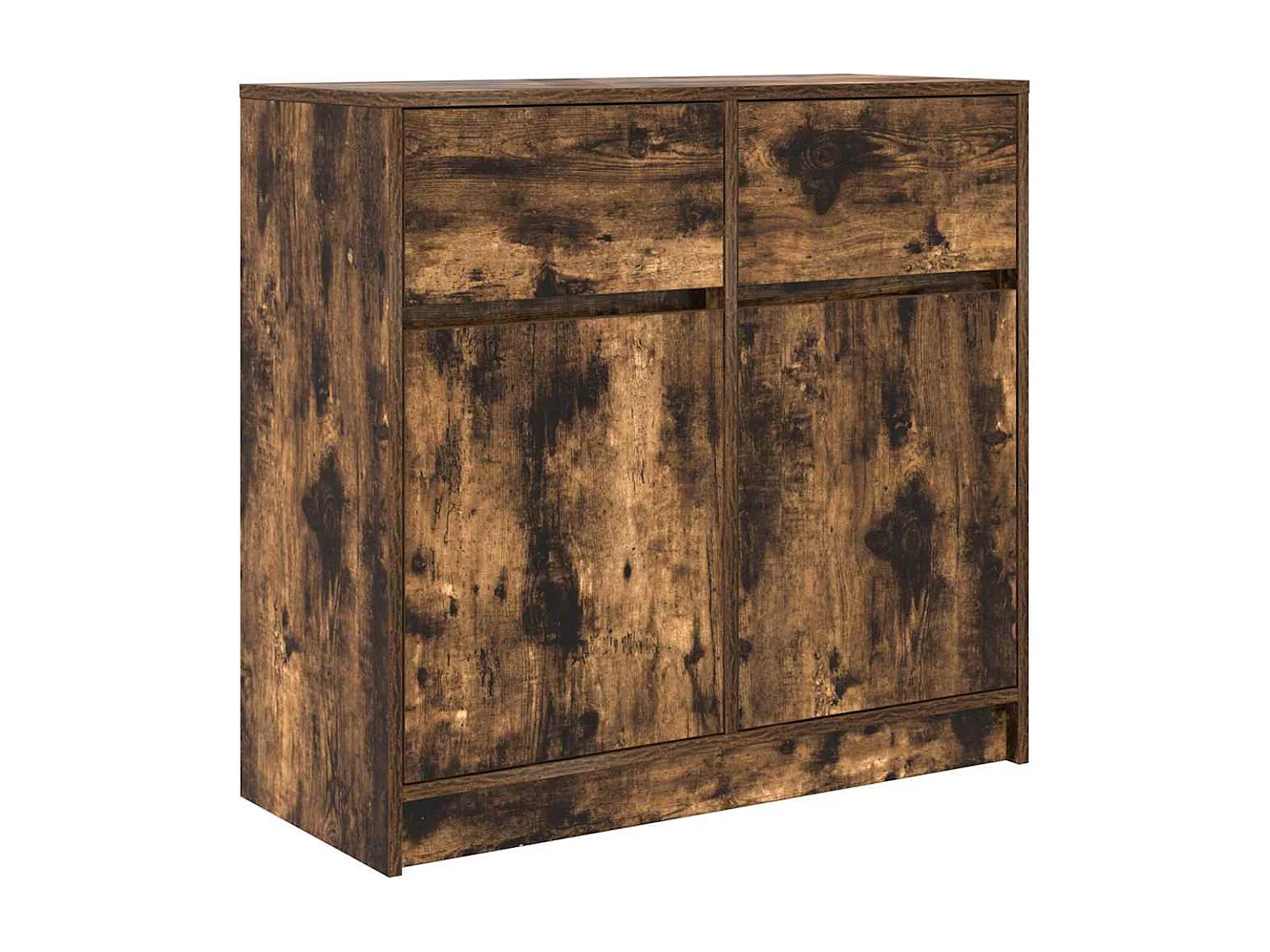 Dressoir met lade 80x34x76 cm spaanplaat gerookt eikenkleurig