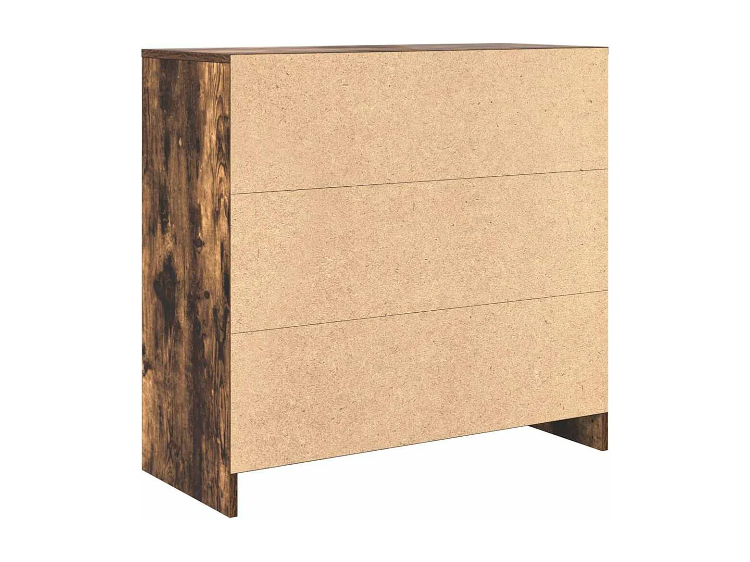 Dressoir met lade 80x34x76 cm spaanplaat gerookt eikenkleurig