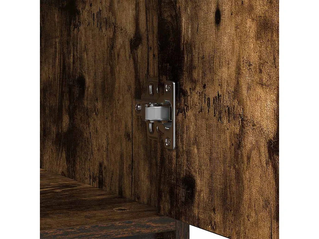 Dressoir met lade 80x34x76 cm spaanplaat gerookt eikenkleurig