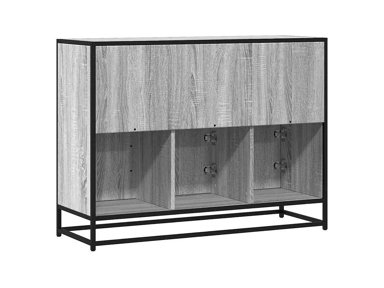 Buffet sonoma gris 100x35x76 cm bois d'ingénierie