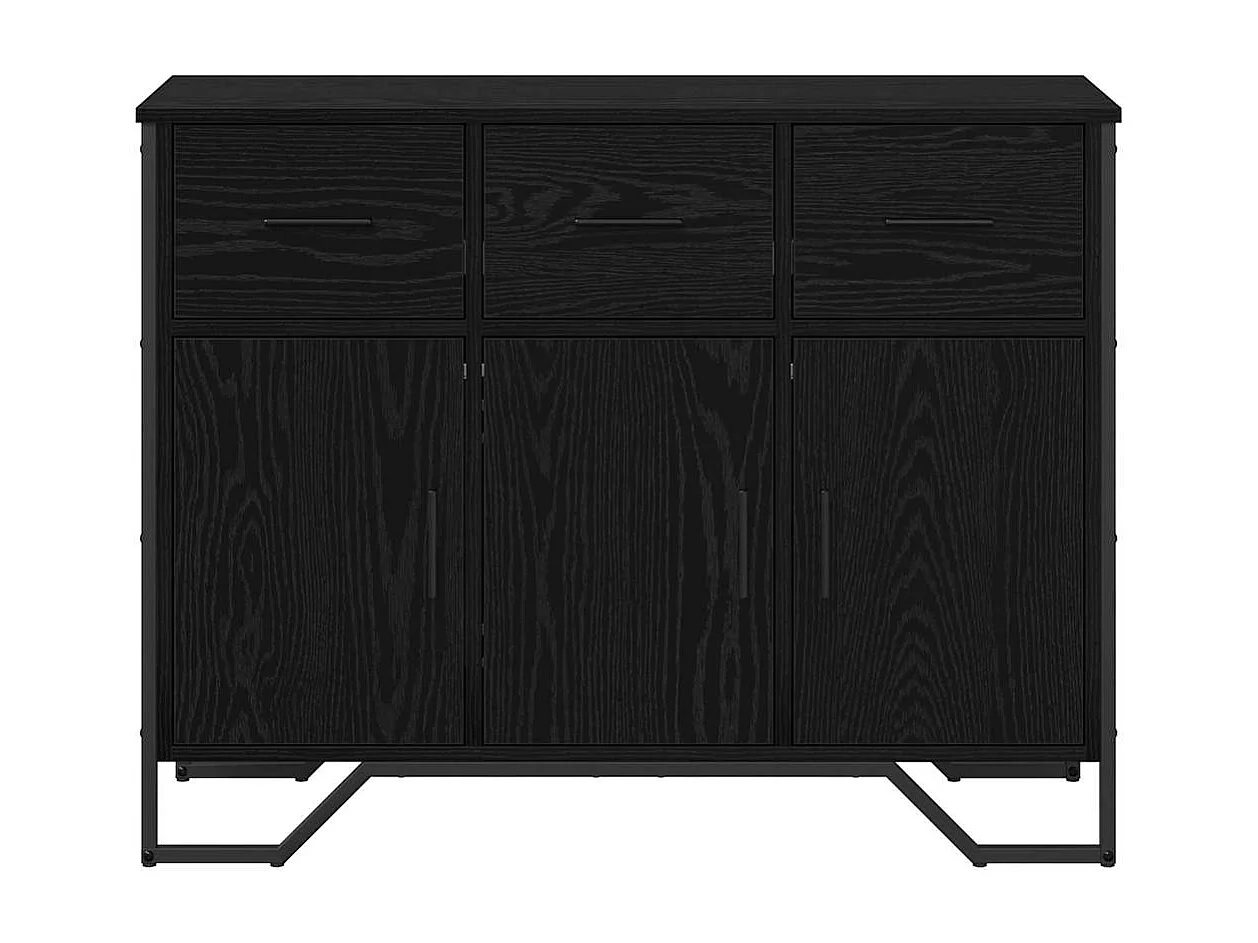 Buffet Chêne noir 97 x 32.5 x 74.5 cm Bois d'ingénierie