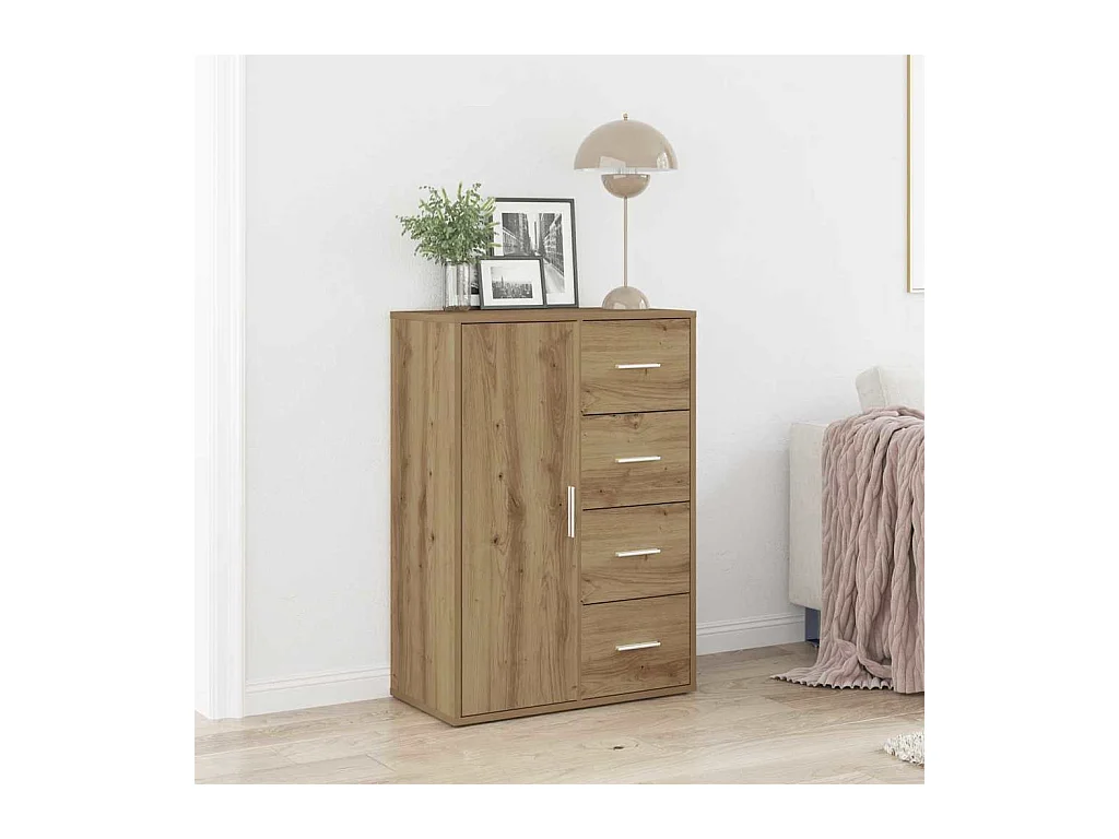 Vitrina Roble artisan 60 x 31 x 84 cm Madera contrachapada