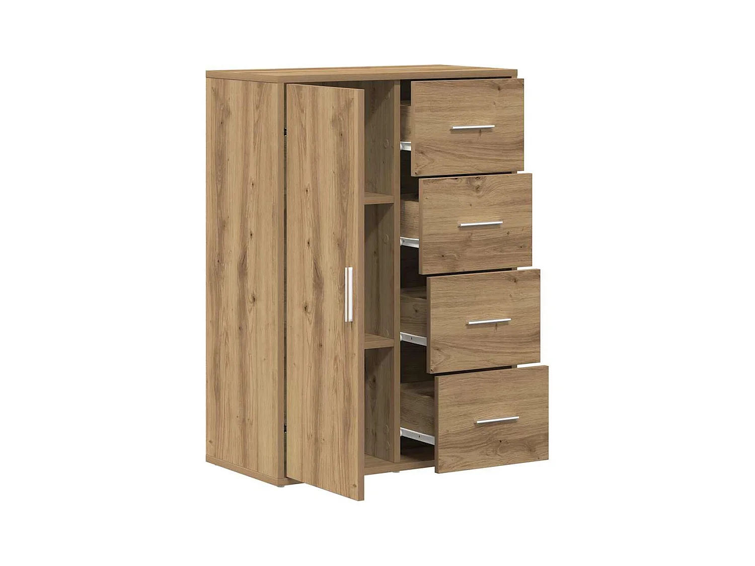 Vitrina Roble artisan 60 x 31 x 84 cm Madera contrachapada