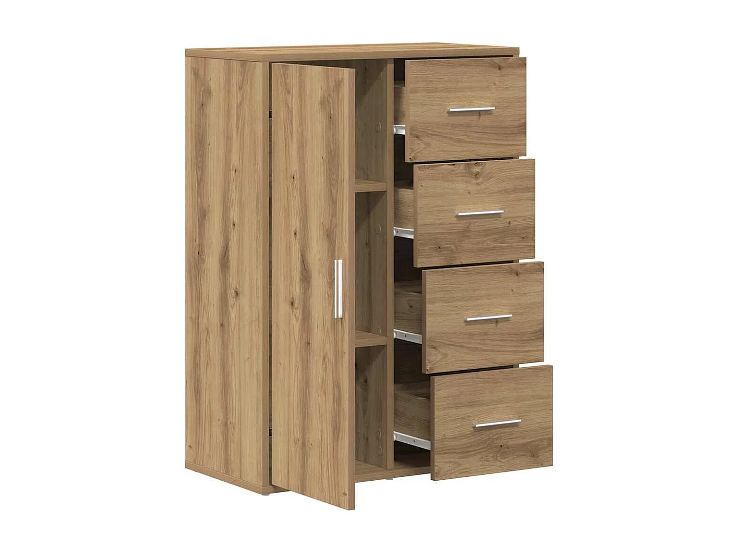 Vitrina Roble artisan 60 x 31 x 84 cm Madera contrachapada