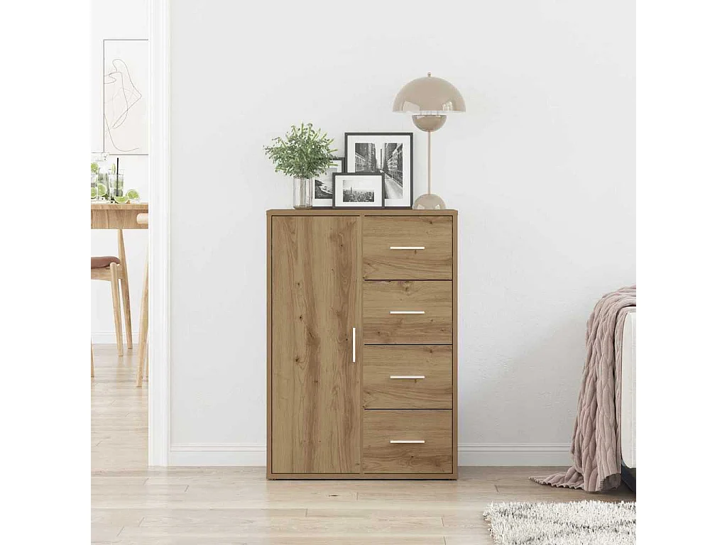 Vitrina Roble artisan 60 x 31 x 84 cm Madera contrachapada