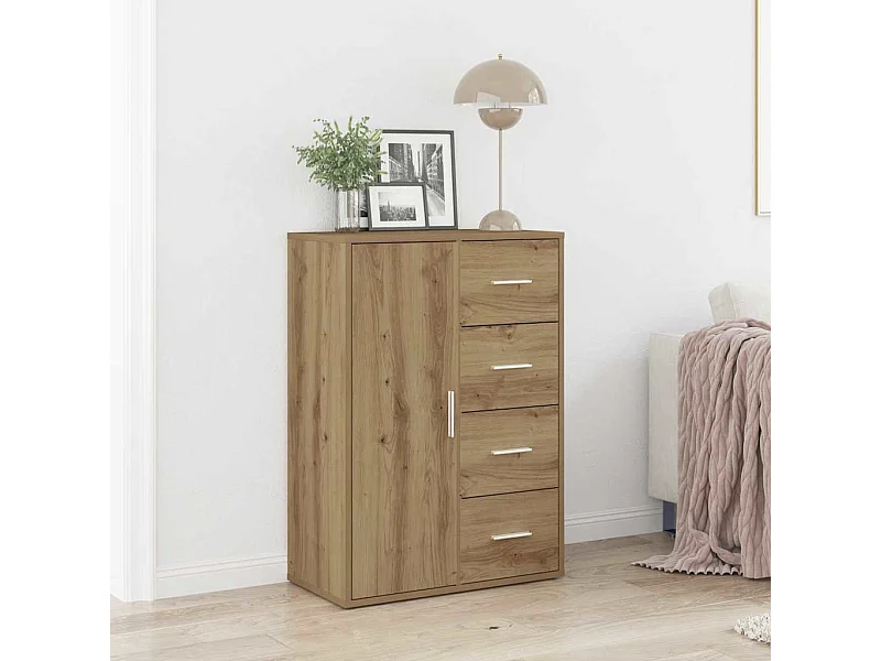 Vitrina Roble artisan 60 x 31 x 84 cm Madera contrachapada