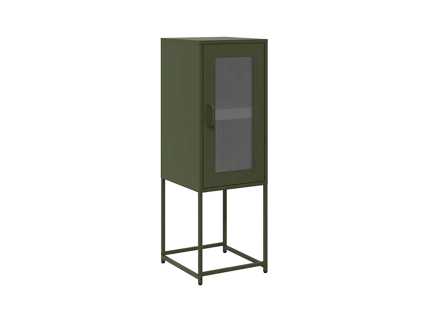 Buffet vert olive 36x39x107 cm acier laminé à froid