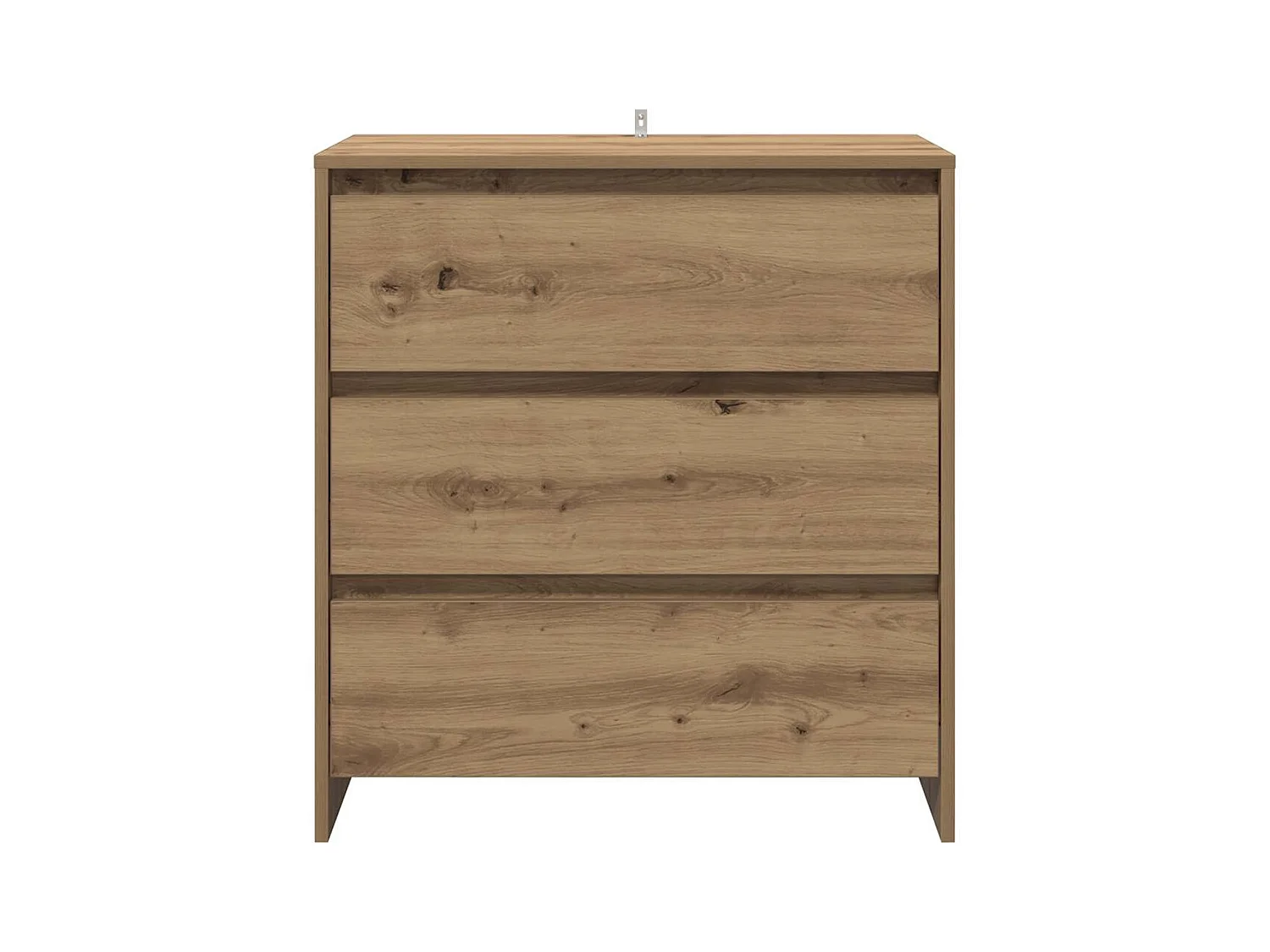 Buffet chêne artisanal 70x41x75 cm bois d'ingénierie