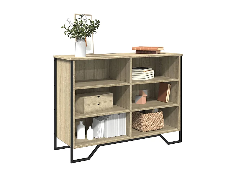 Aparador madera de ingeniería roble Sonoma 101x35,5x74,5 cm