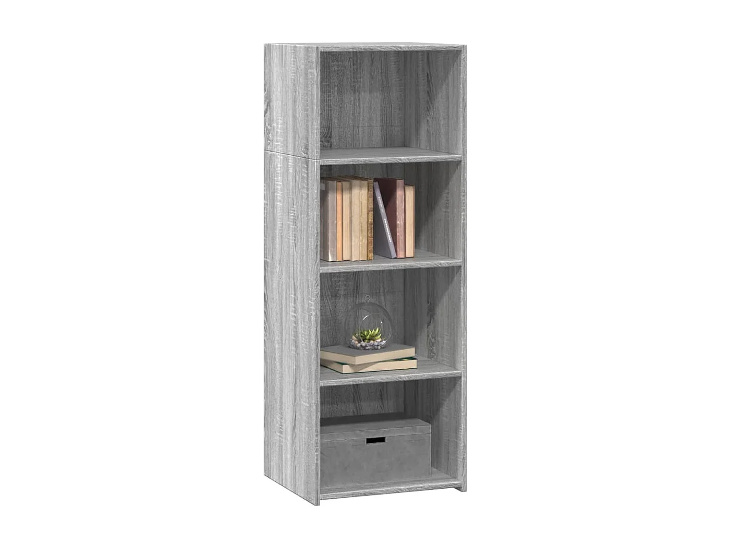 Buffet haut sonoma gris 45x41x124 cm bois d'ingénierie