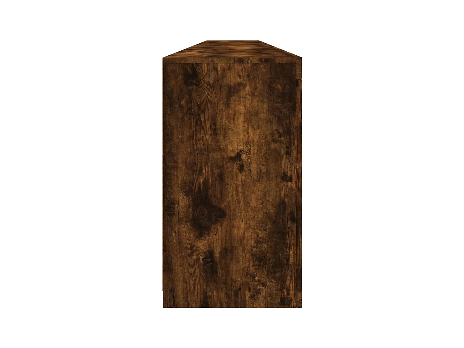 Buffet avec lumières LED chêne fumé 283x37x67 cm