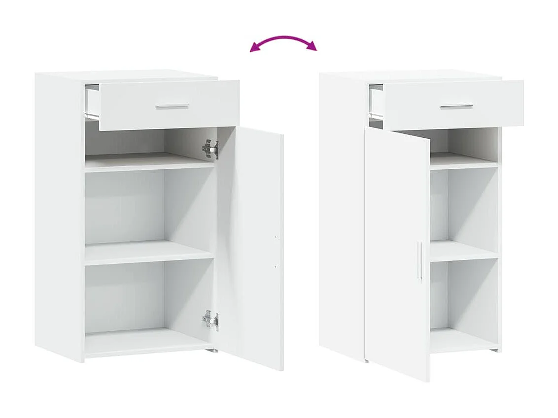 Buffet blanc 50x42,5x93 cm bois d'ingénierie