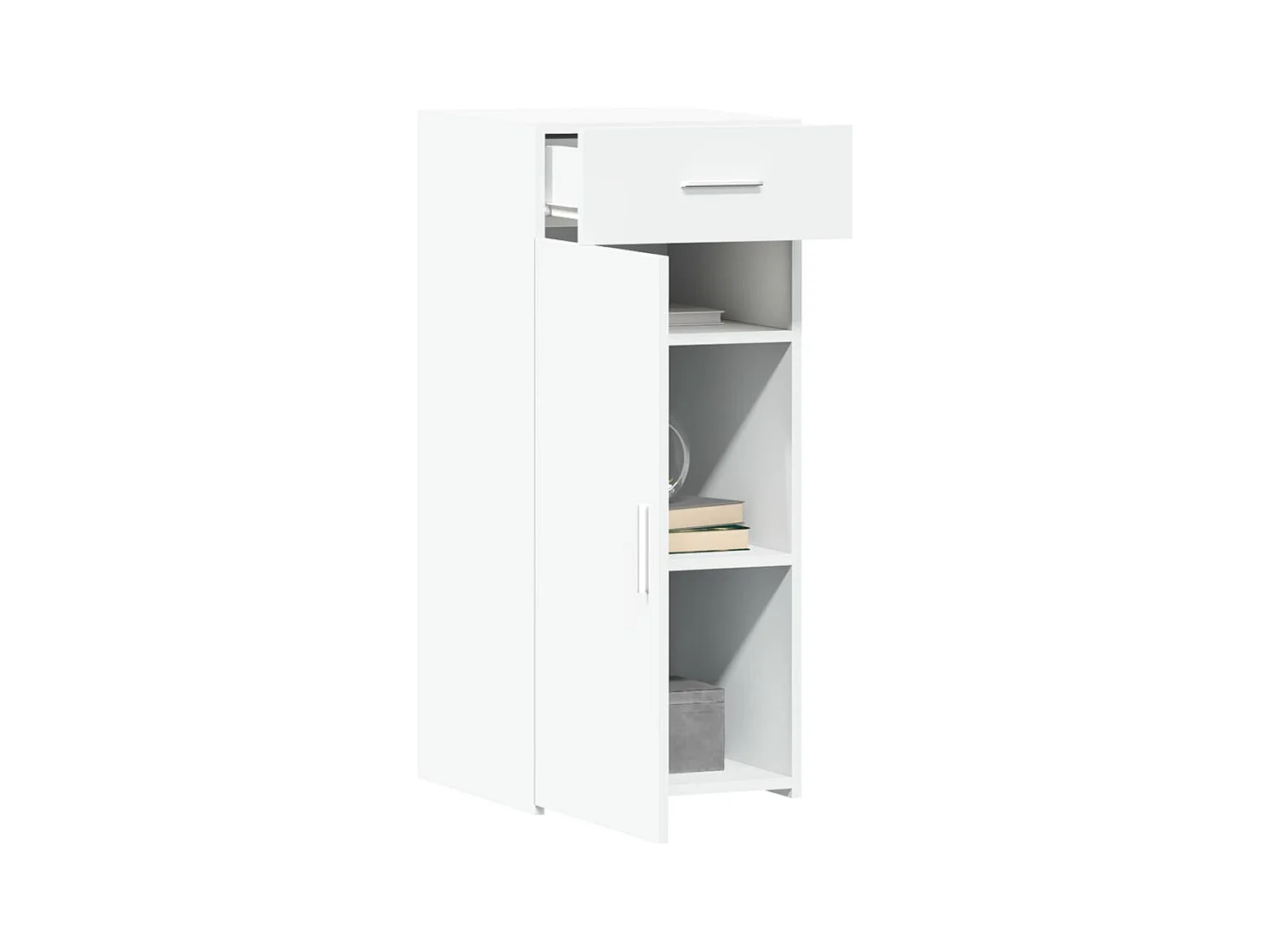 Buffet blanc 40x42,5x93 cm bois d'ingénierie