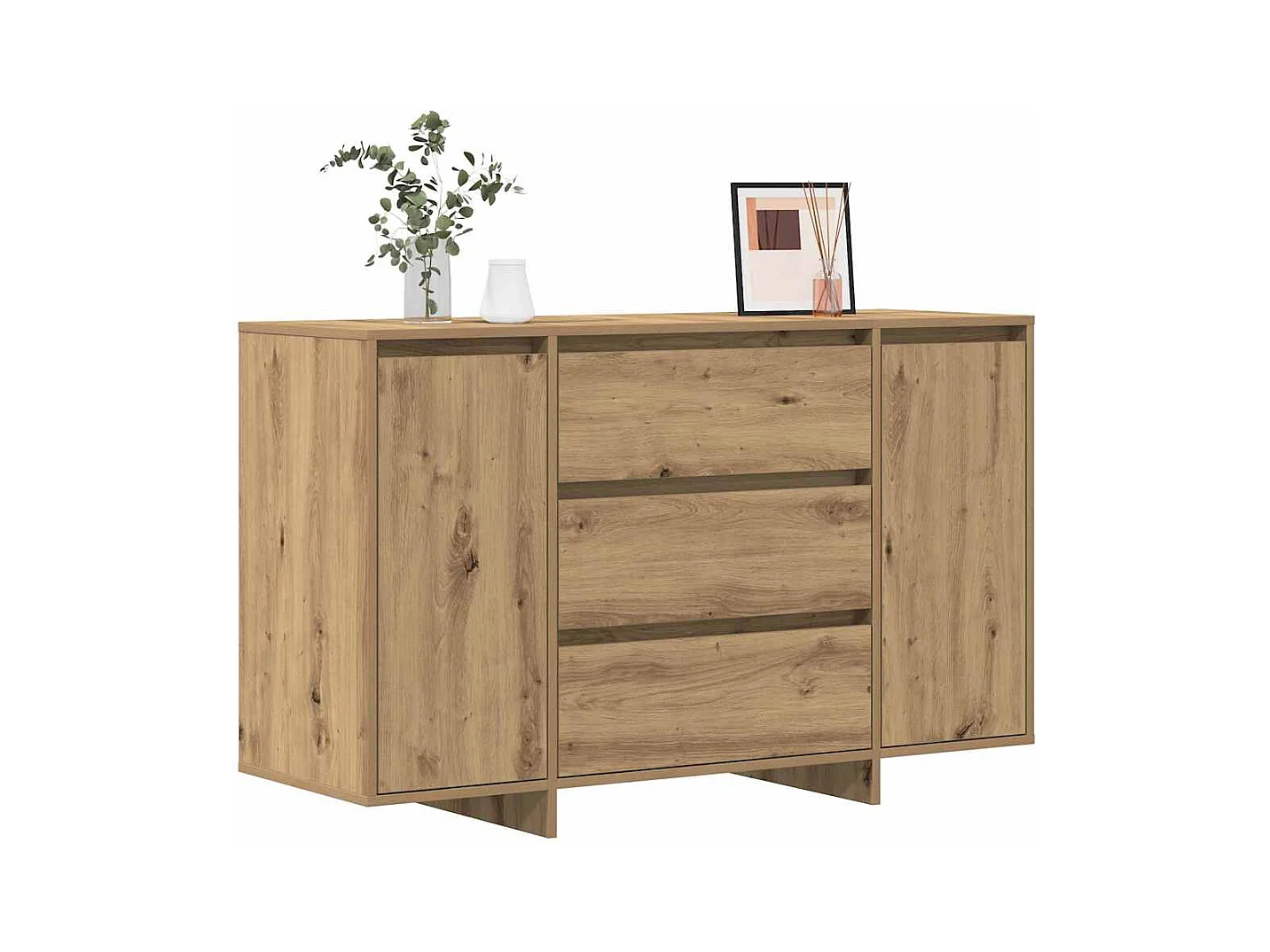 Buffet chêne artisanal 120 x 41 x 75 cm Bois d'ingénierie