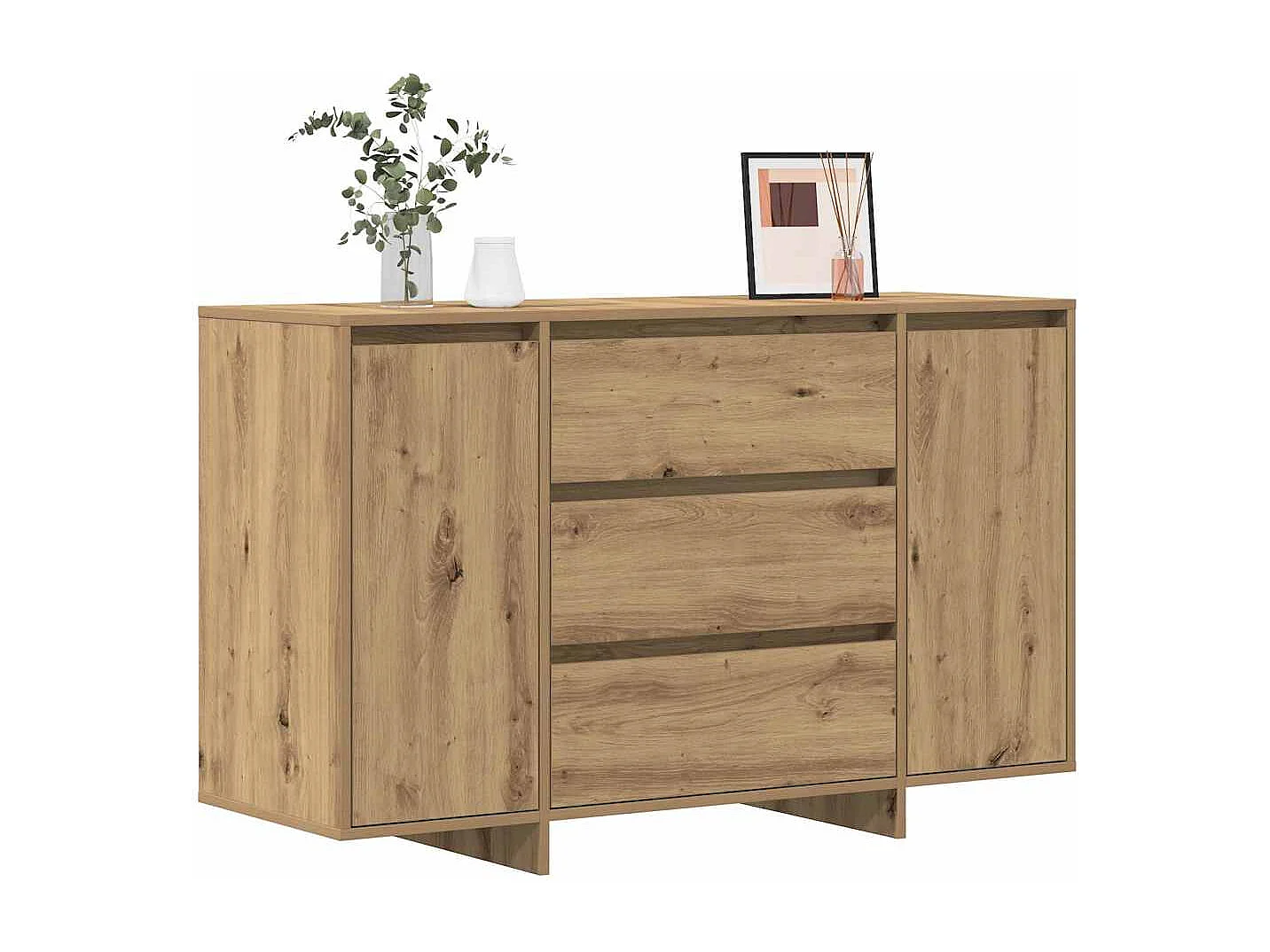 Buffet chêne artisanal 120 x 41 x 75 cm Bois d'ingénierie