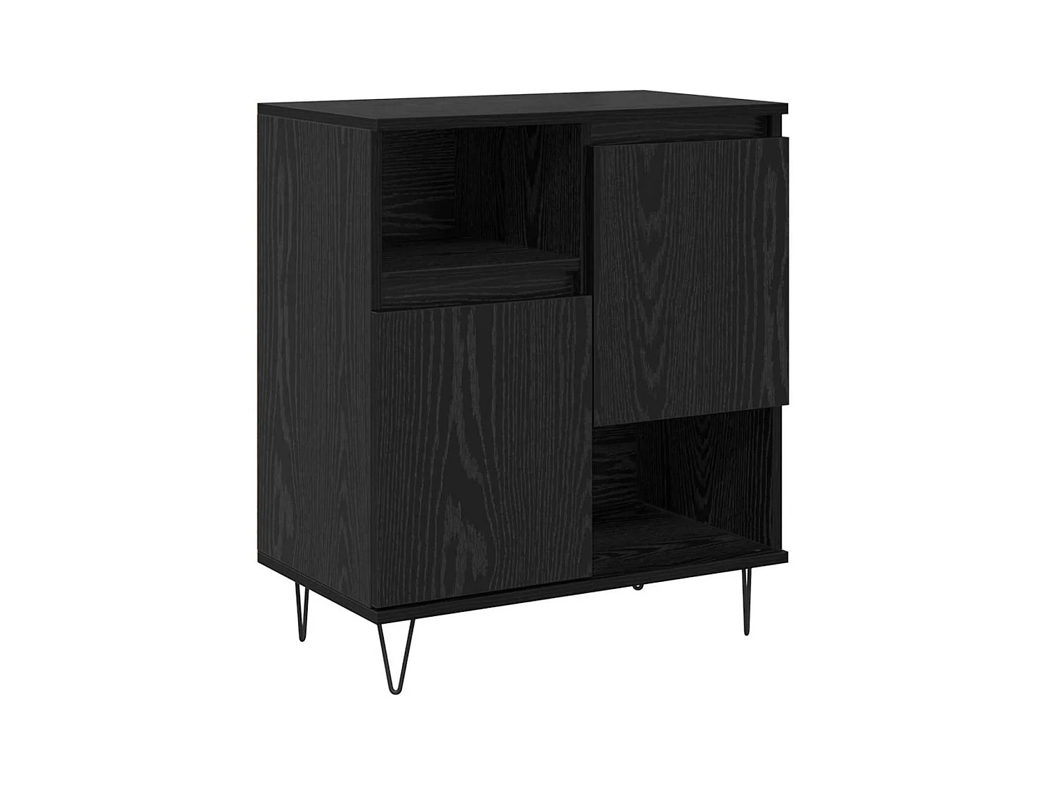 Buffets 2 pièces Chêne noir 120 x 35 x 70 cm Bois d'ingénierie