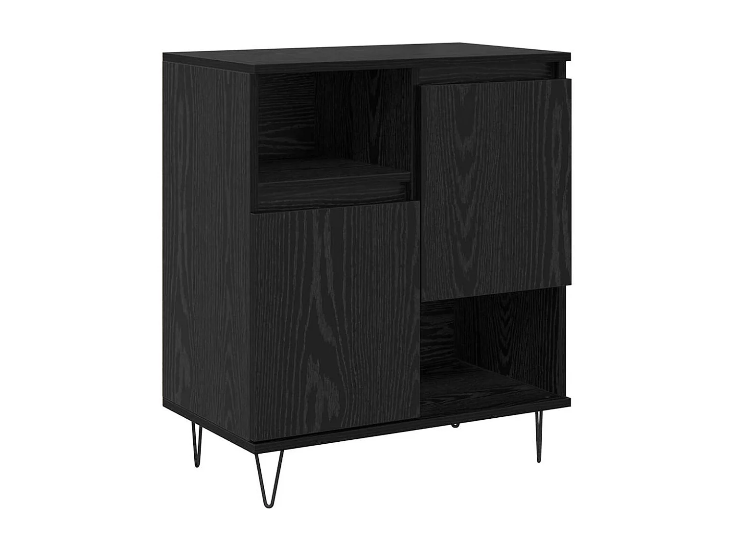 Buffets 2 pièces Chêne noir 120 x 35 x 70 cm Bois d'ingénierie