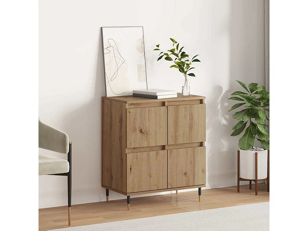 Buffet Marron 60 x 35 x 70 cm Bois d'ingénierie