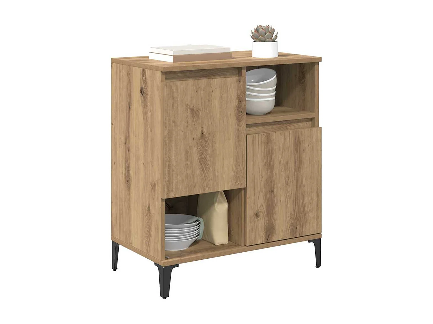 Buffet carvalho artisiano 60 x 35 x 70 cm Madeira processada