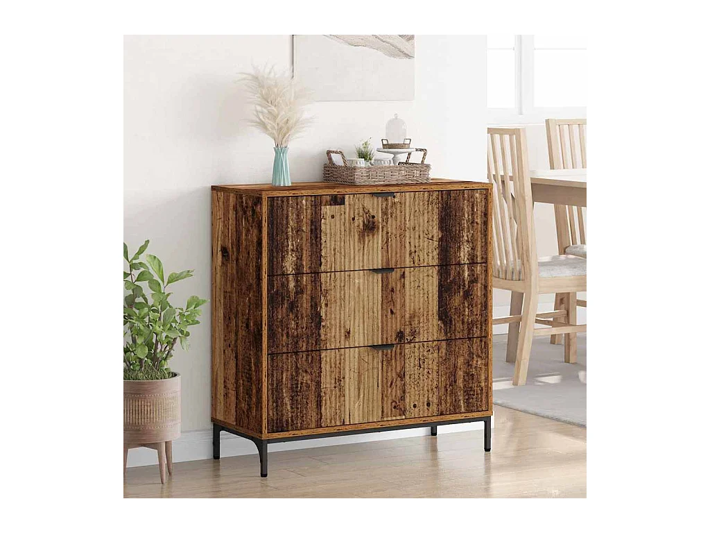 Buffet Bois ancien 79,5 x 33 x 82 cm Bois d'ingénierie