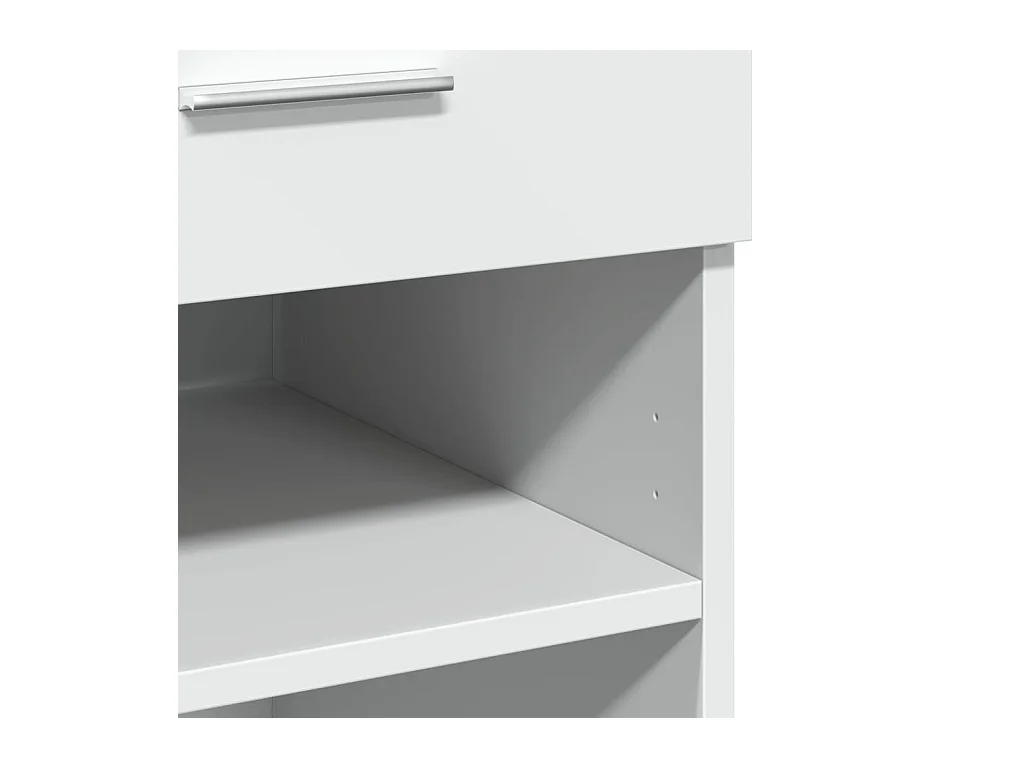 Buffet blanc 80x42,5x93 cm bois d'ingénierie