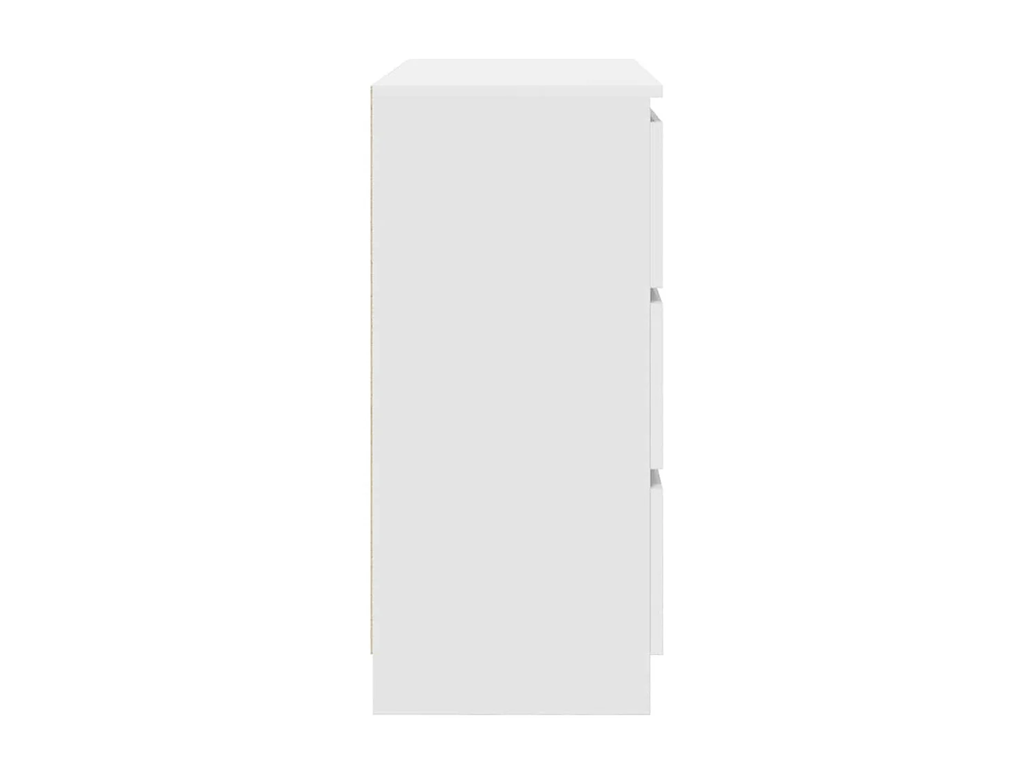 Buffet blanc 80x35x76 cm bois d’ingénierie