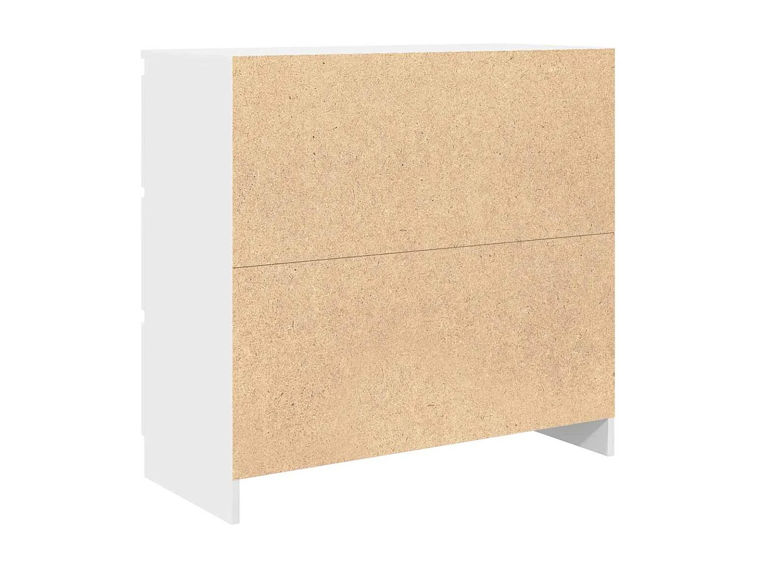 Buffet blanc 80x35x76 cm bois d’ingénierie