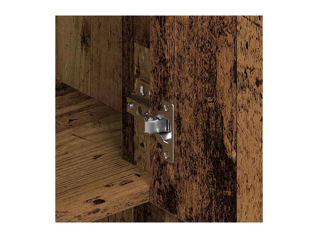 Haut de buffet Bois ancien 80 x 33 x 150 cm Bois d'ingénierie