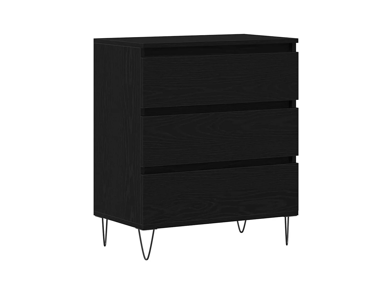 Buffet avec tiroir Chêne noir 60 x 35 x 70 cm Bois d'ingénierie