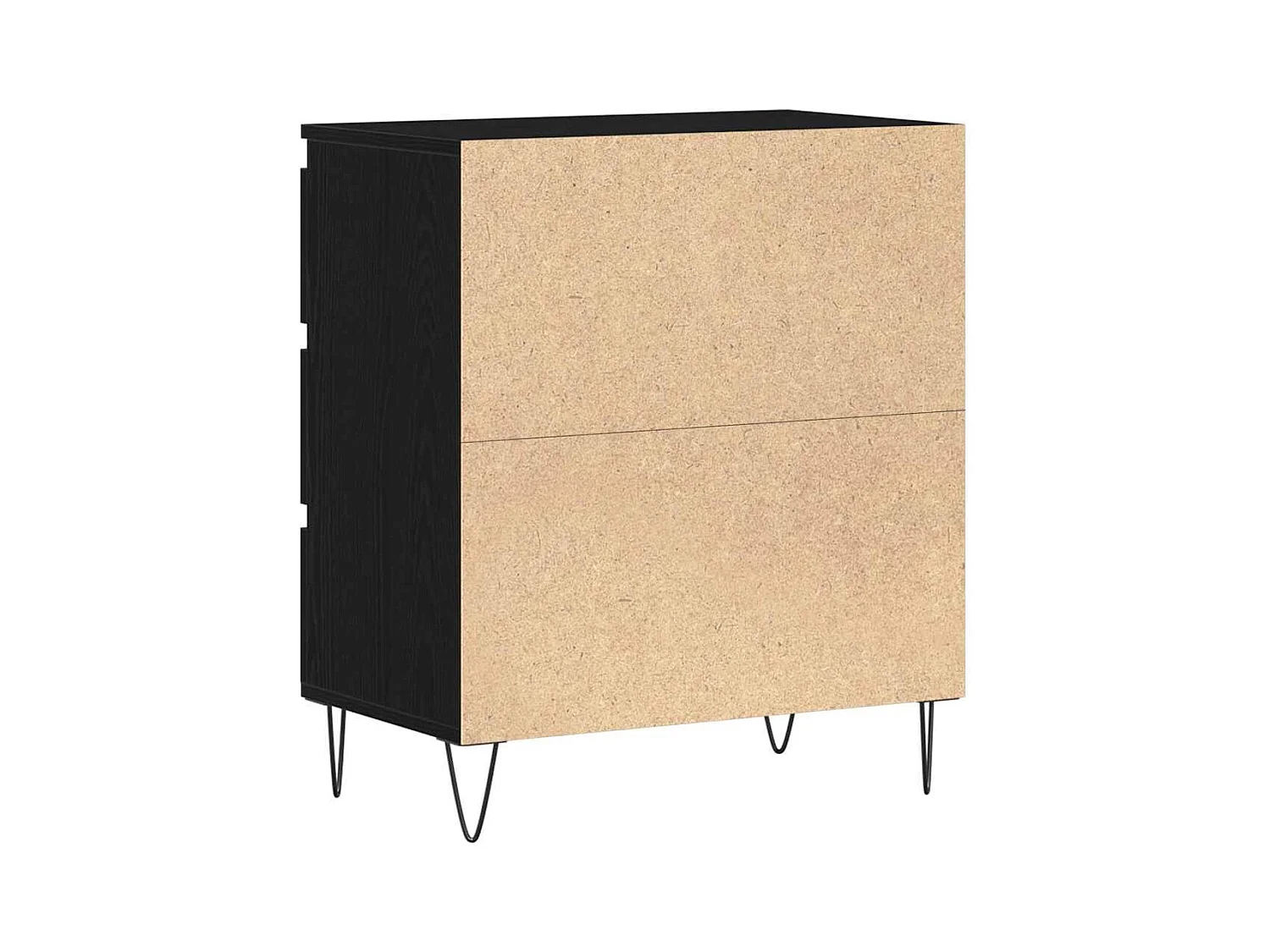 Buffet avec tiroir Chêne noir 60 x 35 x 70 cm Bois d'ingénierie