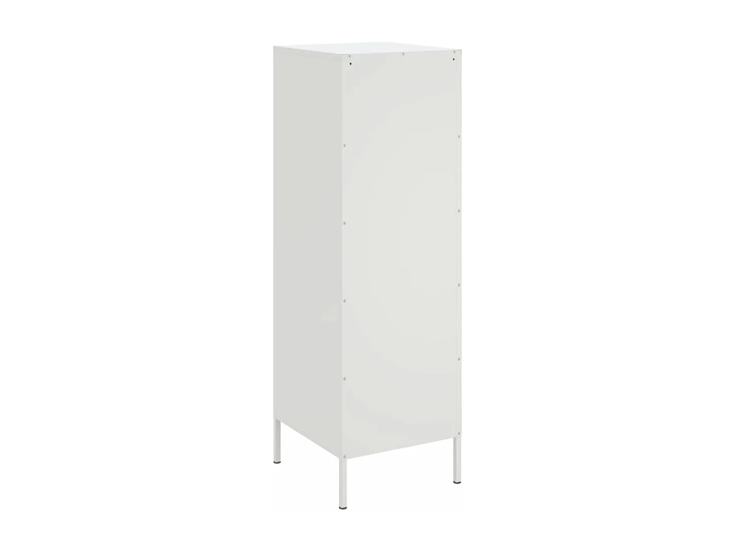 Buffet haut blanc 36x39x113 cm acier