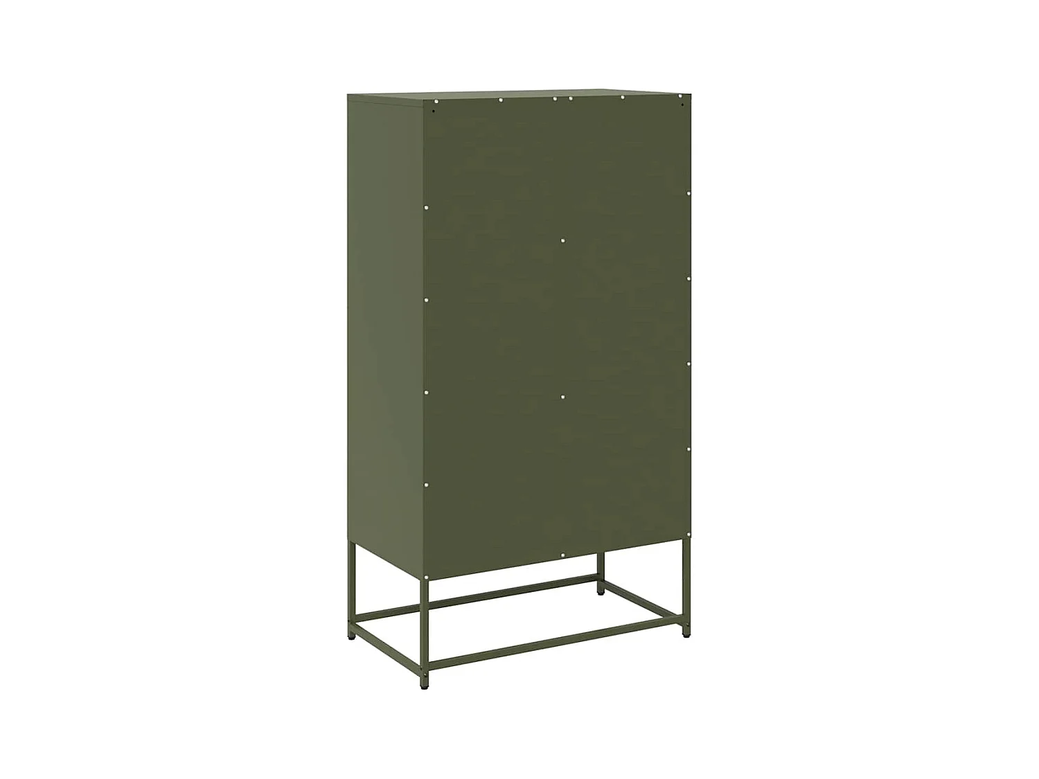 Buffet haut vert olive 68x39x123 cm acier