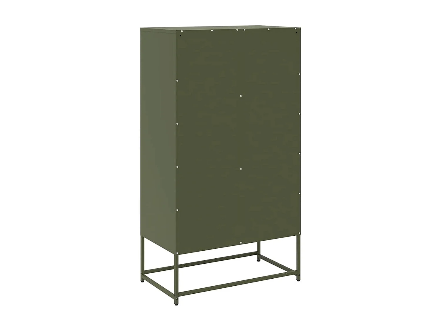 Buffet haut vert olive 68x39x123 cm acier