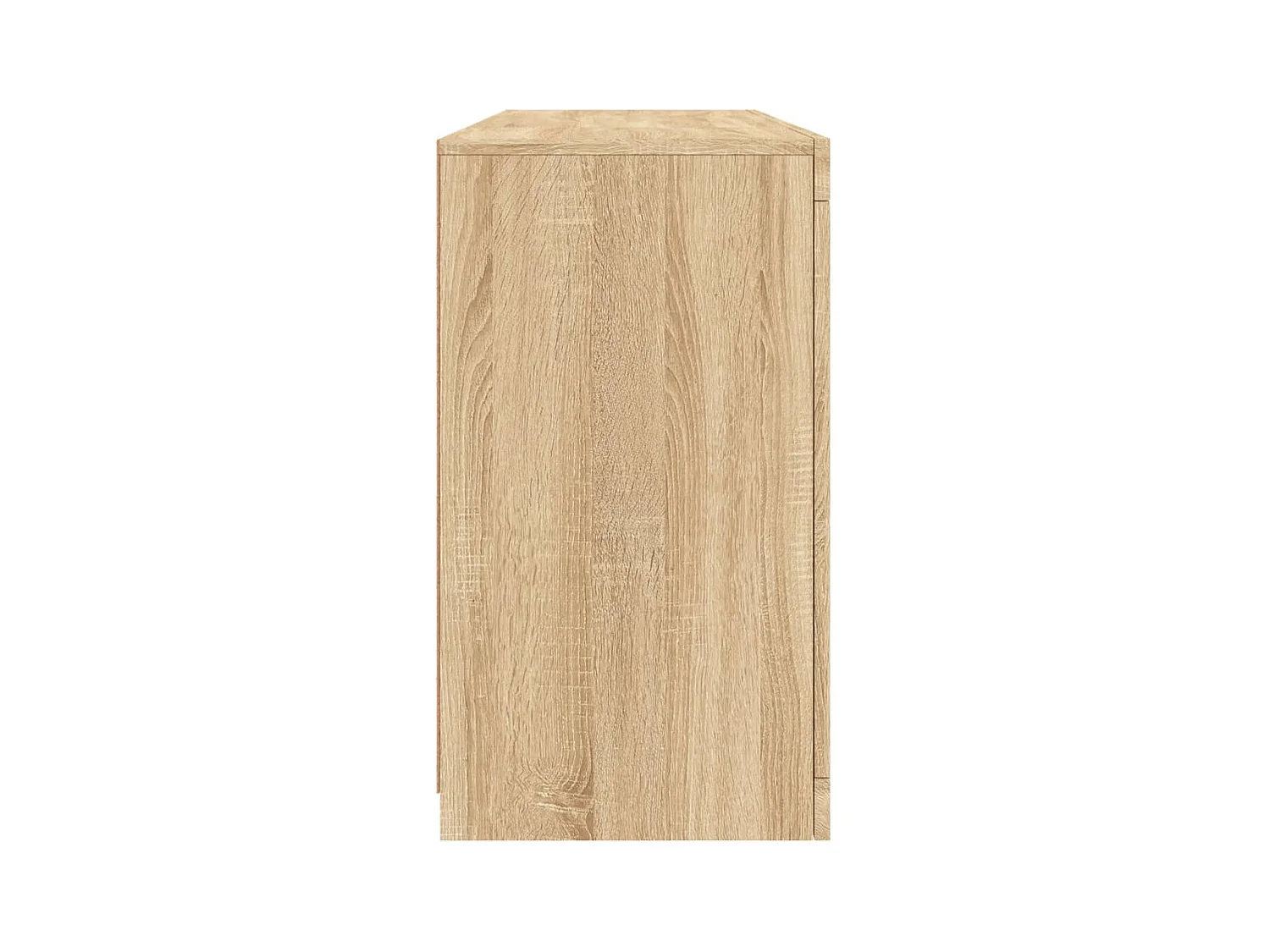 Buffet avec lumières LED chêne sonoma 142,5x37x67 cm