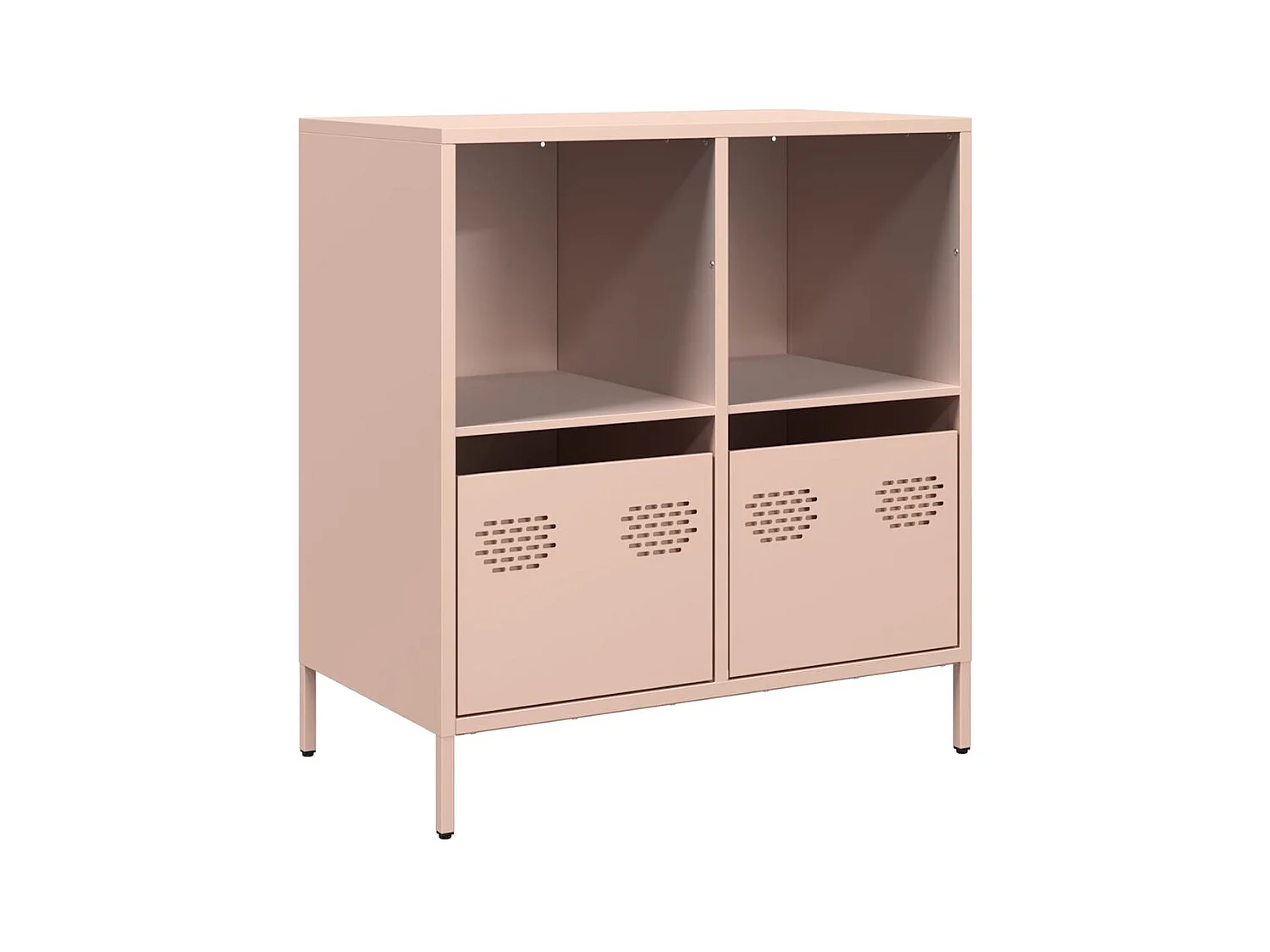 Buffet rose 68x39x73,5 cm acier laminé à froid