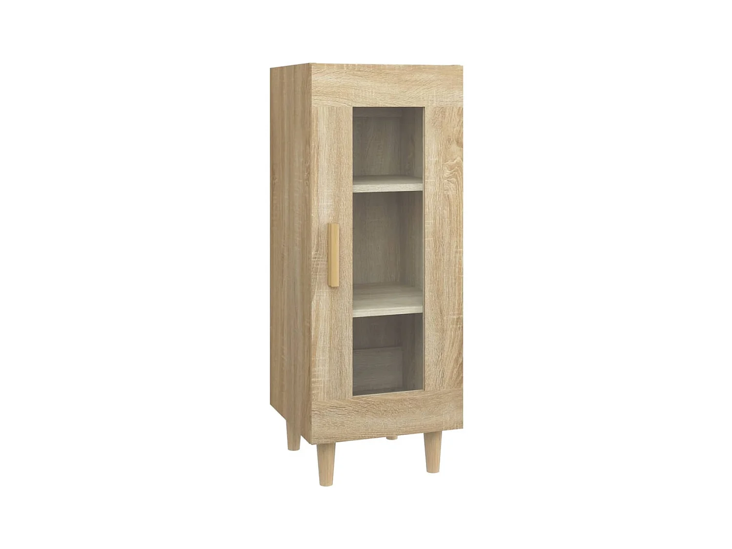 Aparador madera contrachapada color roble Sonoma 34,5x34x90 cm