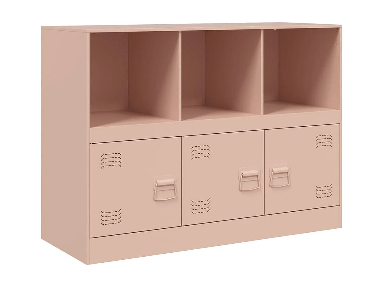 Buffet rose 99x39x73 cm acier