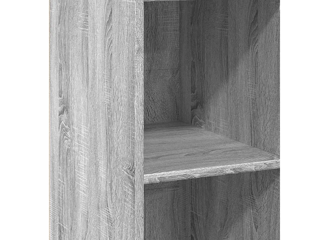 Buffet haut sonoma gris 40x41x124 cm bois d'ingénierie